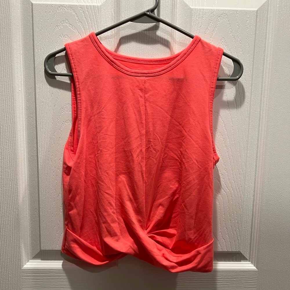 Hot Pink Luxletic Crop Tank